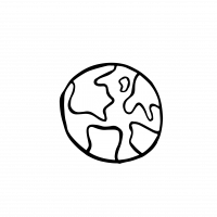 pictogramme de la colloc planète terre