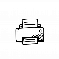 pictogramme de la colloc imprimante