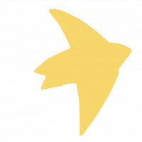 forme oiseau jaune